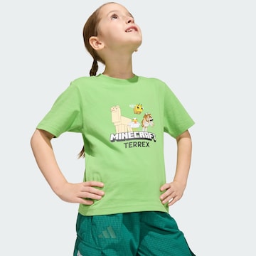 ADIDAS TERREX - Camiseta funcional 'Minecraft' en verde: frente