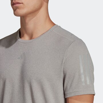 T-Shirt fonctionnel 'Own The Run Heather' ADIDAS PERFORMANCE en gris