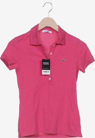 LACOSTE Top & Shirt in XXS in Pink: front