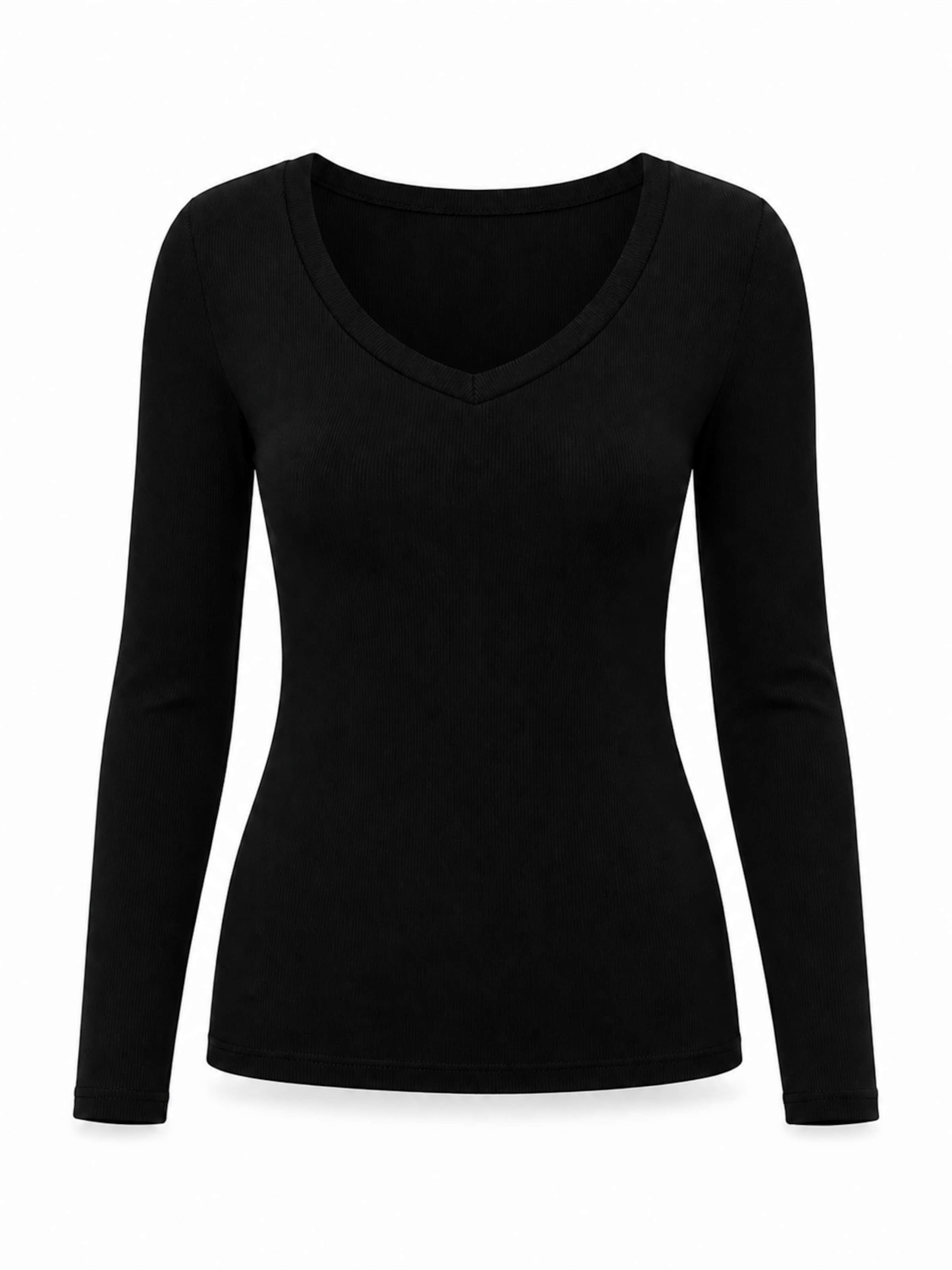 AOTTORI Shirt‌‌‌‌‌ in Schwarz: Vorderseite