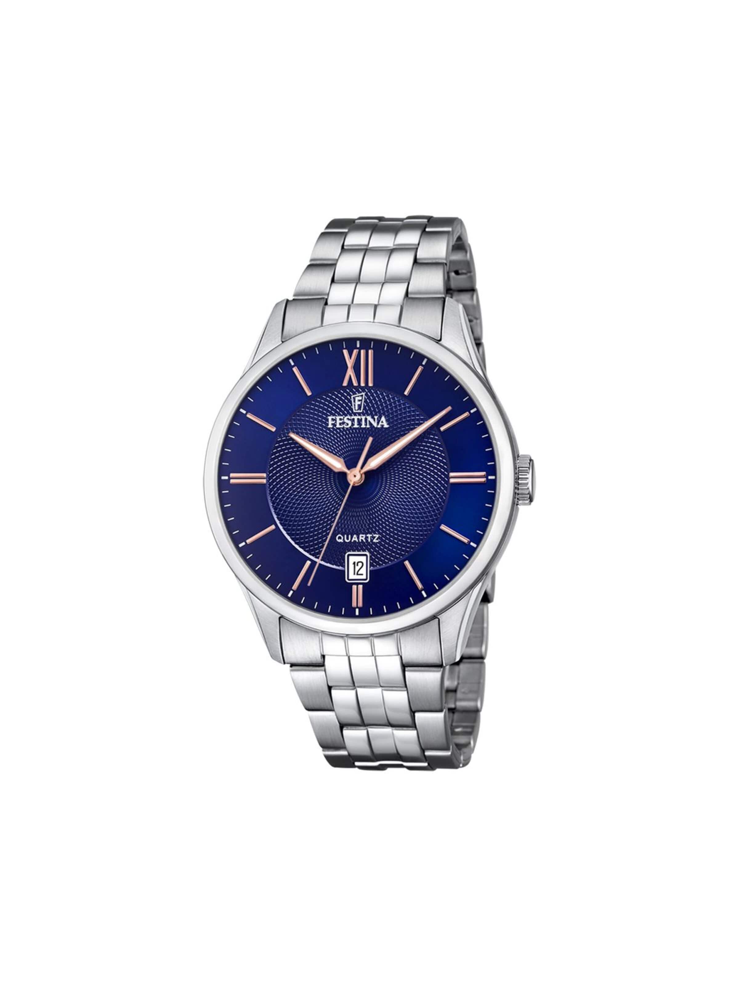 Montre à affichage analogique FESTINA en bleu : devant