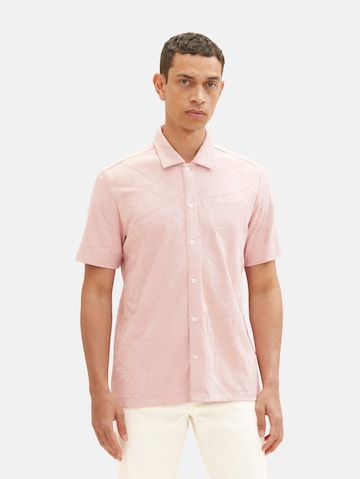TOM TAILOR Regular fit Button Up Shirt in Pink