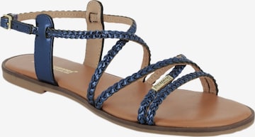 Sandales Les Tropéziennes en bleu : devant