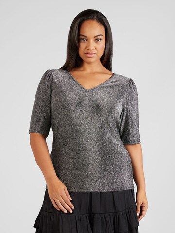 EVOKED T-shirt i silver: framsida