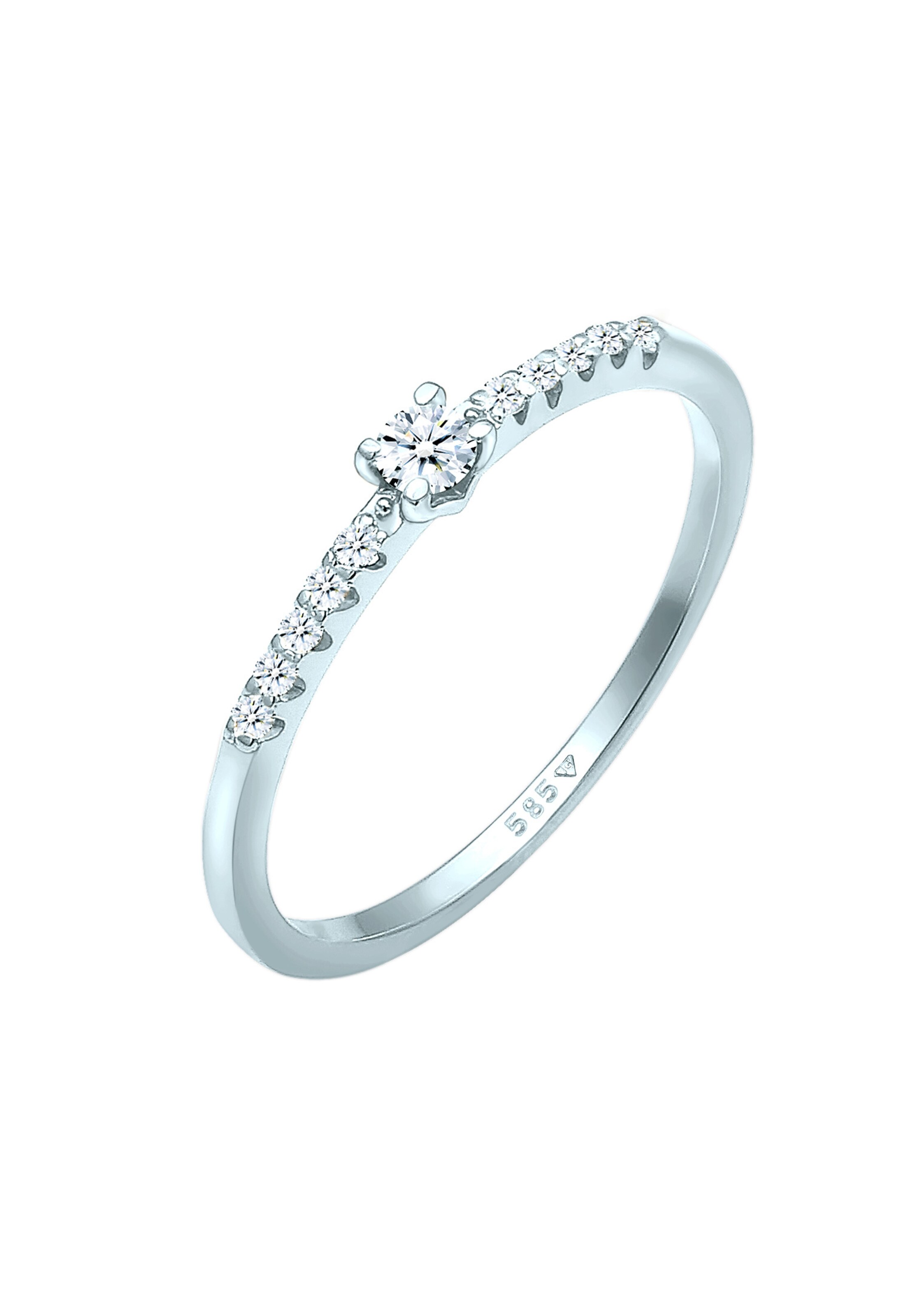 Elli DIAMONDS Ring in White: front