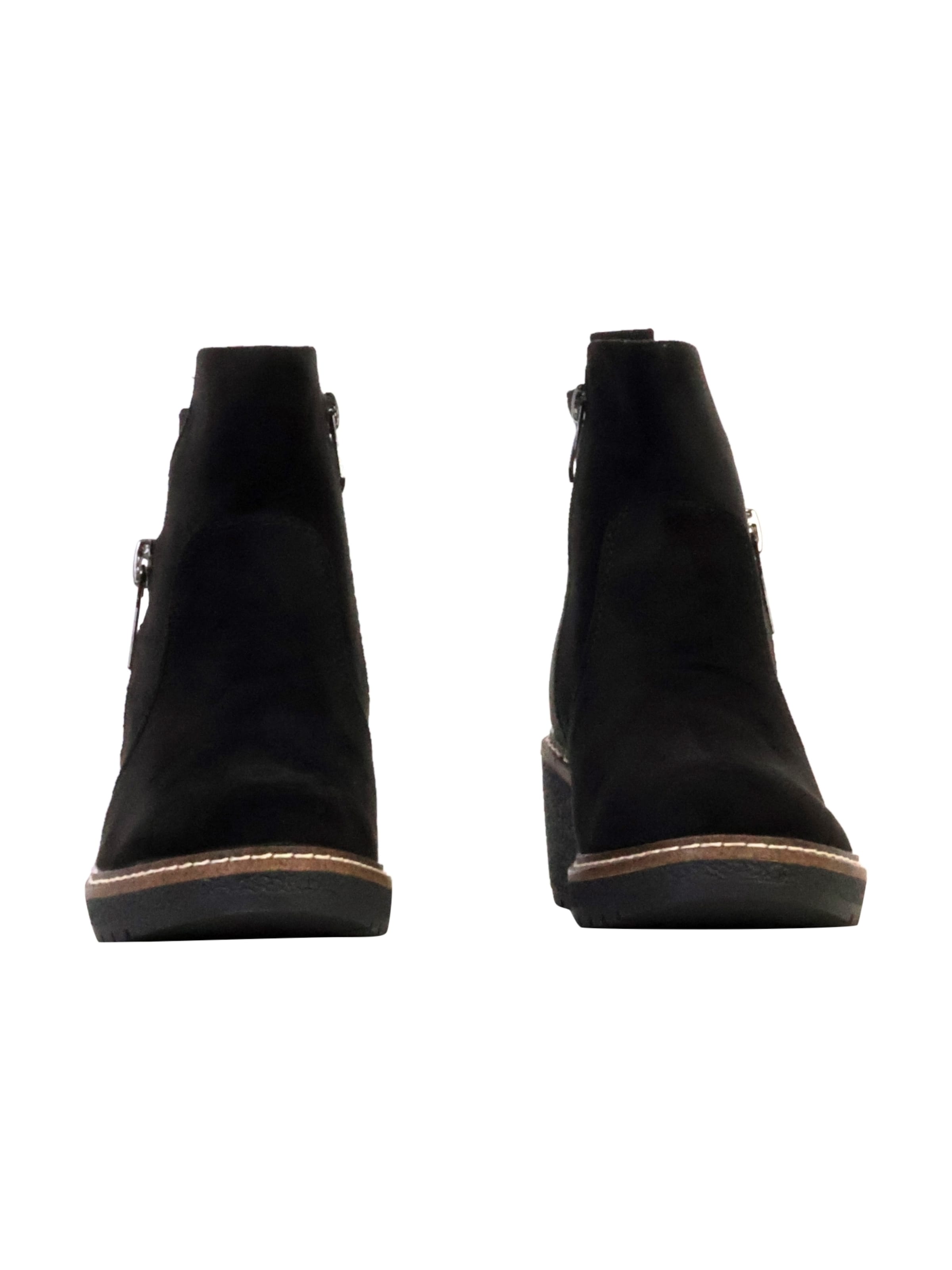 Super Mode Enkellaarsje 'Komplette Stiefelette mit Reißverschluss' in Zwart
