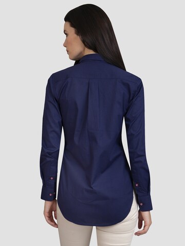 Sir Raymond Tailor Bluse 'Labe Cha' in Blau