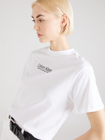 T-shirt 'COORDINATES' Calvin Klein en blanc