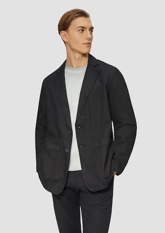 QS Comfort fit Colbert in Blauw: voorkant