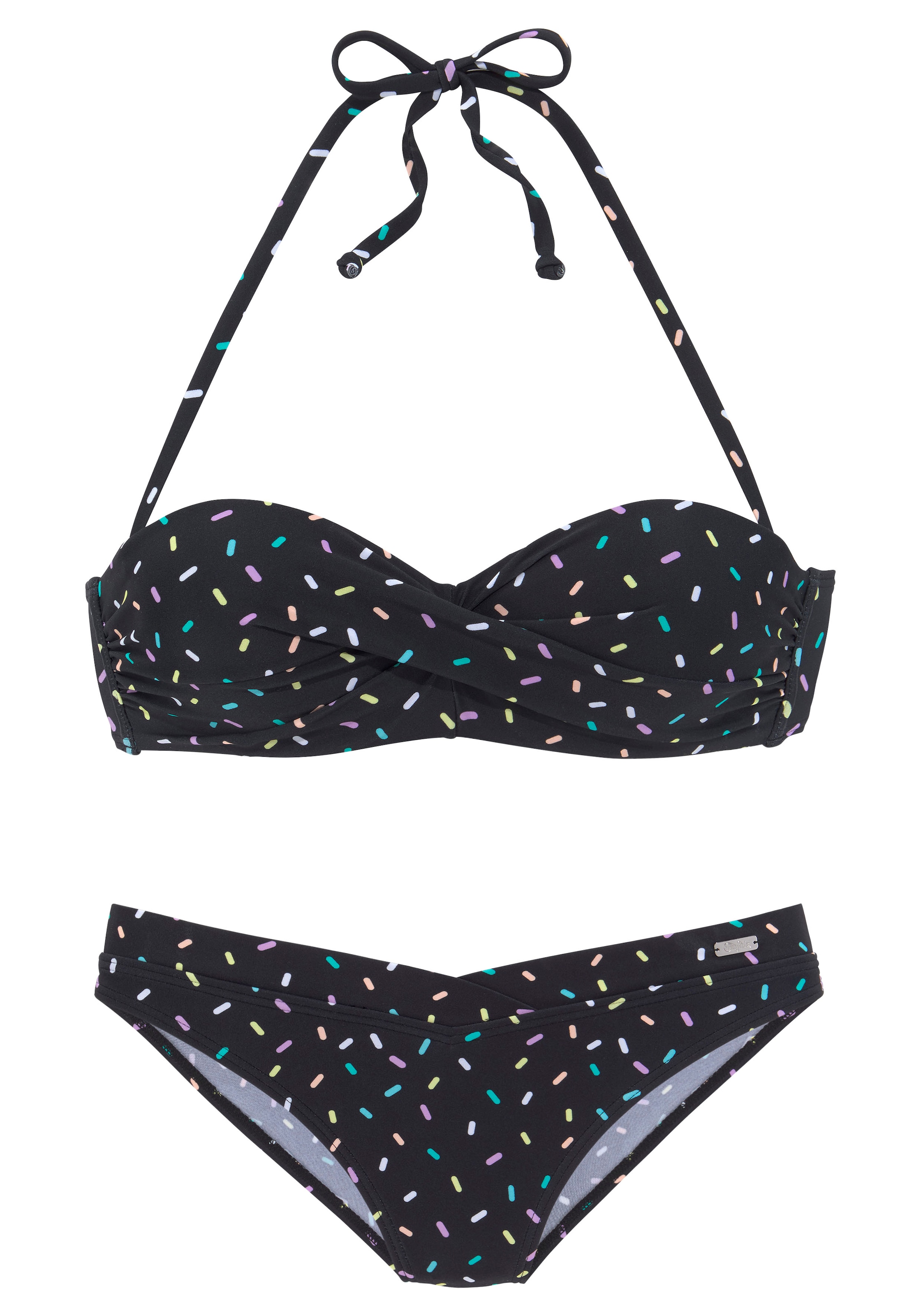 Bikini BUFFALO en noir : devant