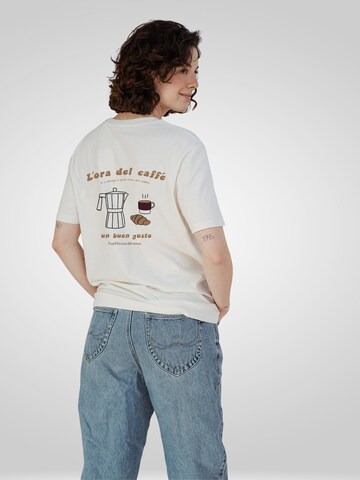Kultgut Shirt 'Caffé'‌‌‌‌‌ in Beige