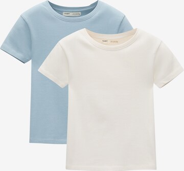 T-shirt Pull&Bear en bleu : devant