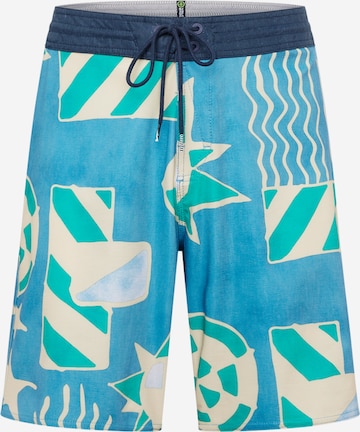 Shorts de bain 'GEO STONEY' Volcom en bleu : devant