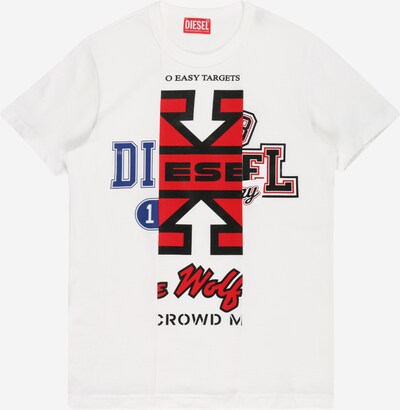DIESEL Shirt 'DIEGIE' in de kleur Blauw / Rood / Zwart / Wit, Productweergave