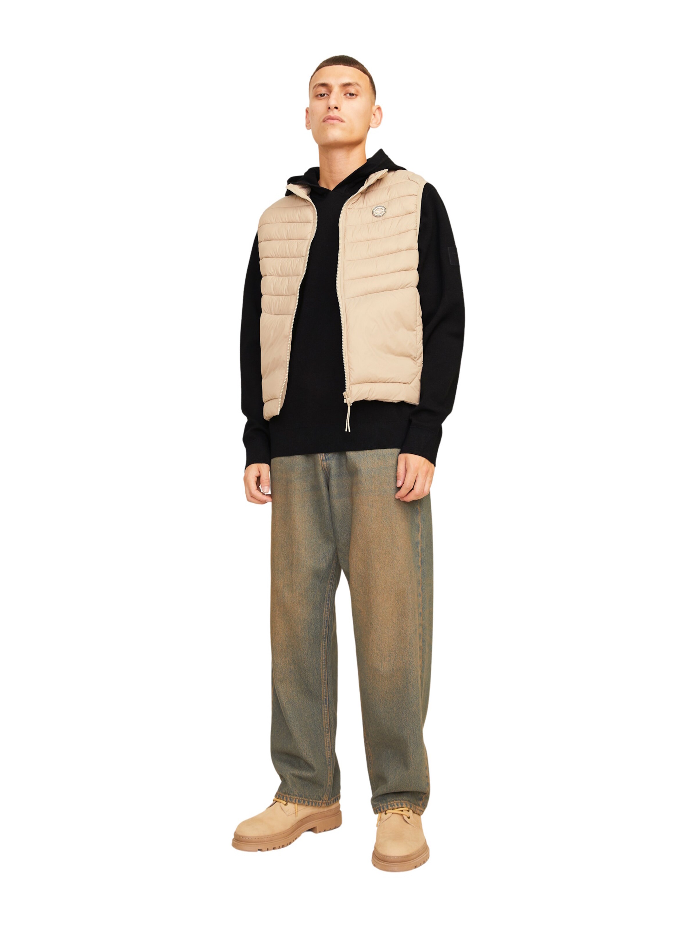 JACK & JONES Svetr 'JCOAero' – černá