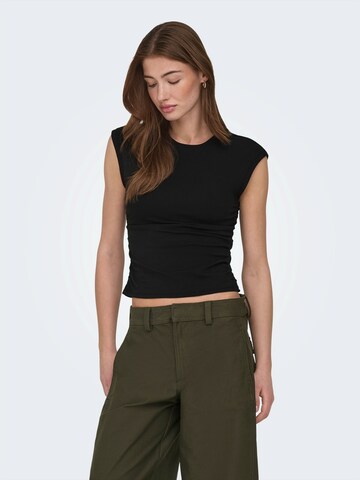 ONLY Топ 'ONLMIRA' в черно: отпред