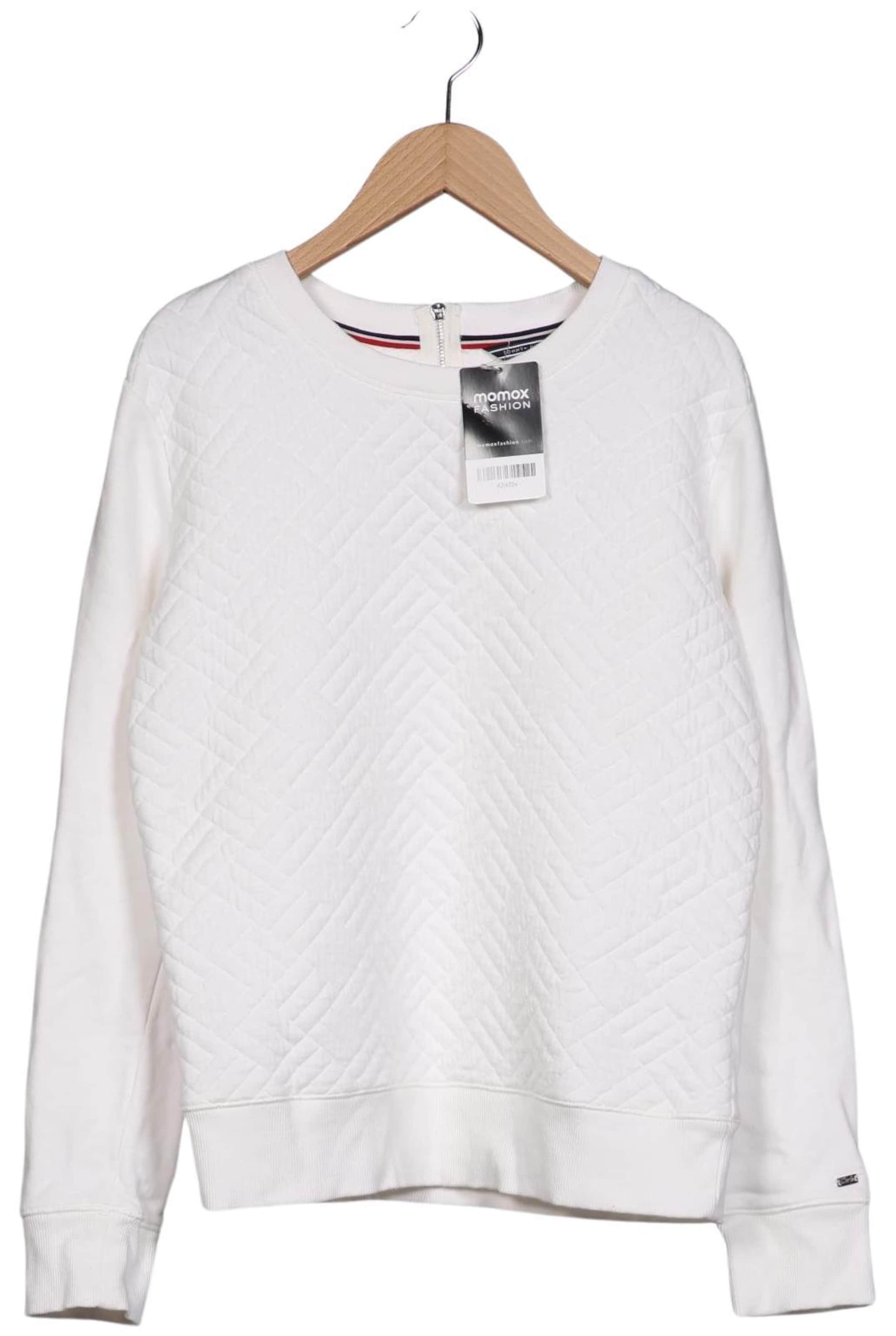 TOMMY HILFIGER Sweatshirt & Zip-Up Hoodie in S in White: front