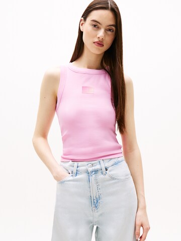Tommy Jeans Top in Pink: front