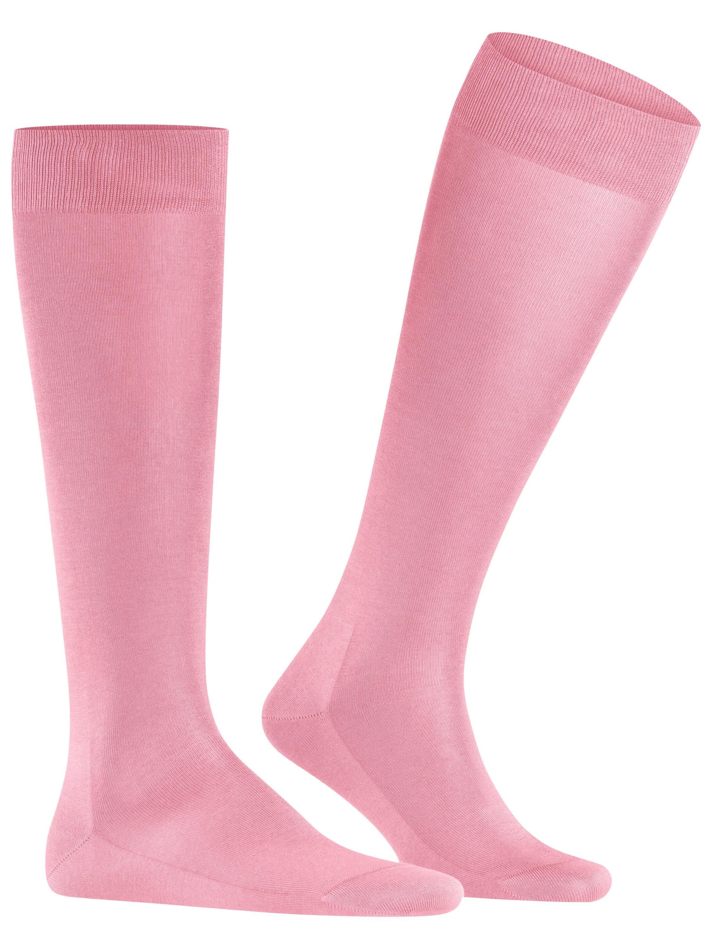 FALKE Knee High Socks 'Tiago' in Pink: front