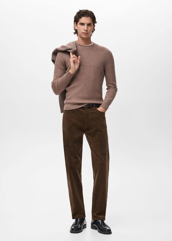 MANGO MAN Sweater 'Park' in Brown