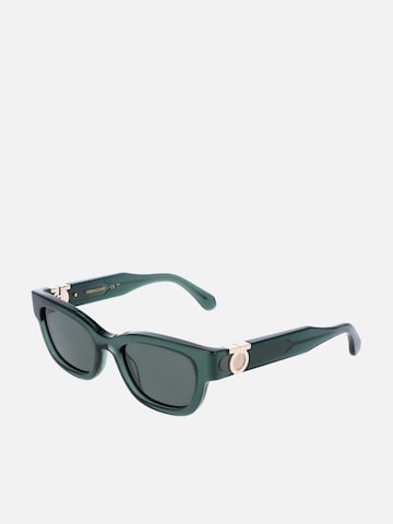 FERRAGAMO Zonnebril in Groen: voorkant