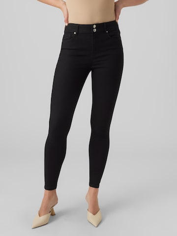 VERO MODA Slimfit Jeans 'SOPHIA' in Zwart: voorkant