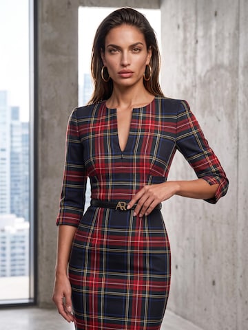 AUDRAY Sheath dress 'HONEY' in Blue