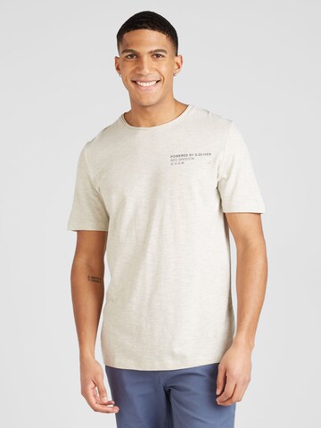 T-Shirt s.Oliver en blanc : devant