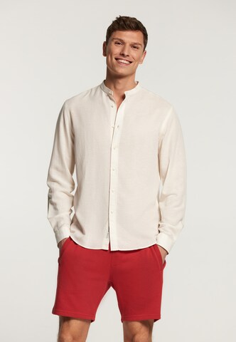Shiwi Regular Fit Skjorte 'Leon' i hvid: forside