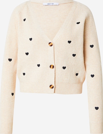 ABOUT YOU Neuletakki 'Lana' värissä vaaleanpunainen: etupuoli