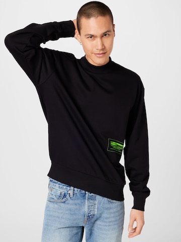 HUGO Sweatshirt in Schwarz: Vorderseite