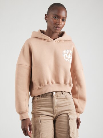 ALPHA INDUSTRIES Sweatshirt in Orange: front