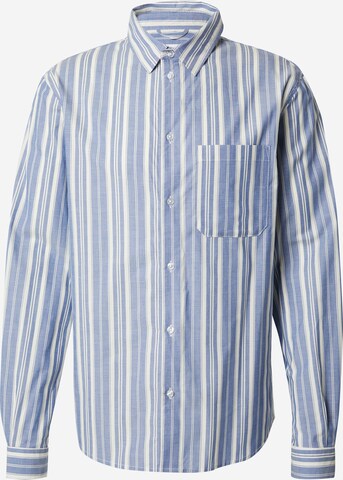 ABOUT YOU x Kevin Trapp Regular fit Button Up Shirt 'Noah' in Blue: front