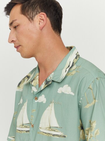 mazine Regular Fit Hemd ' Maui Shirt ' in Grün