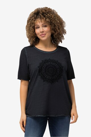 T-shirt Ulla Popken en noir : devant