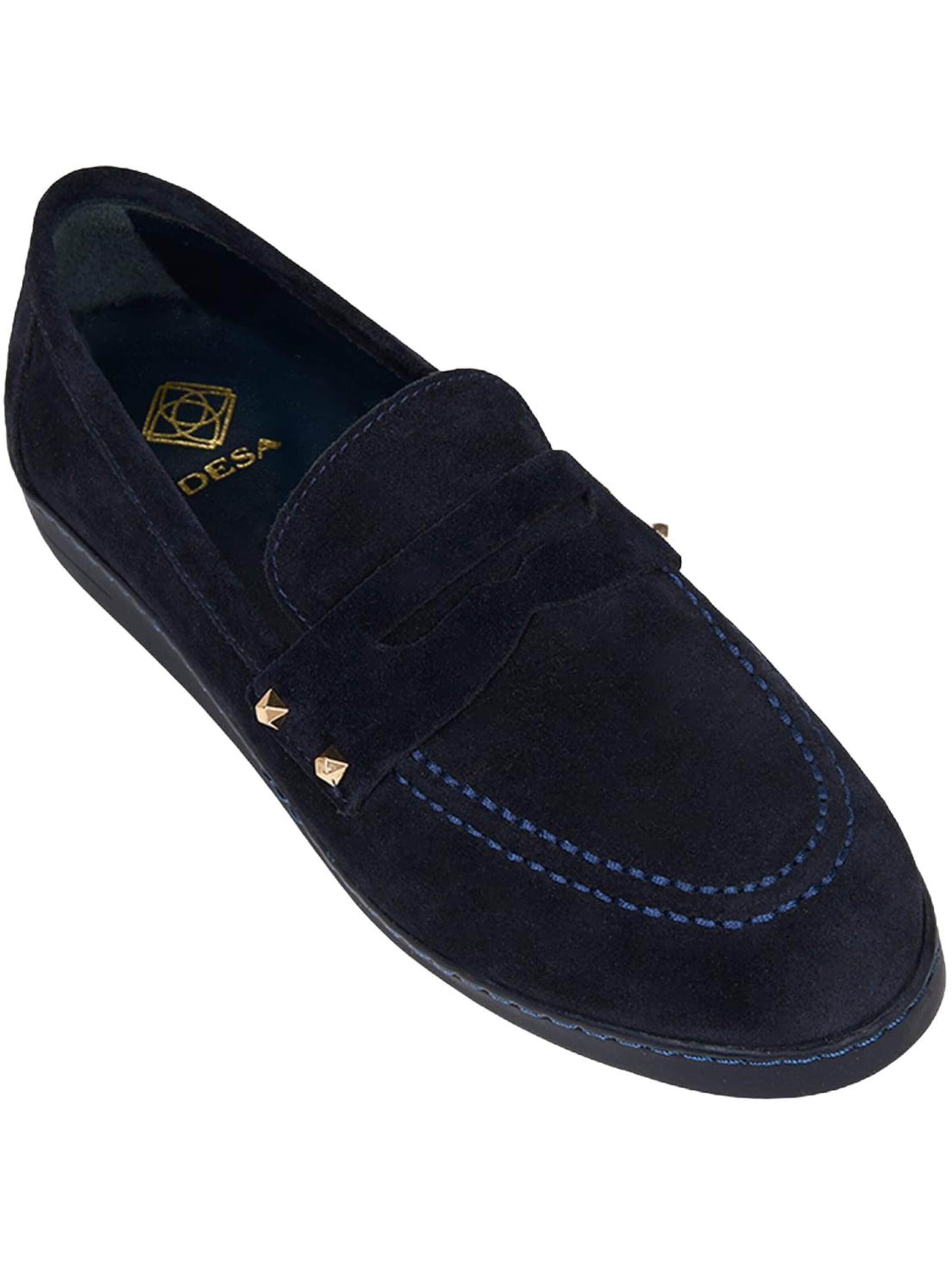 Desa - Mocasines 'Loafer' en azul: frente