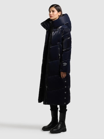 khujo Winter coat 'Pulset Shiny' in Blue