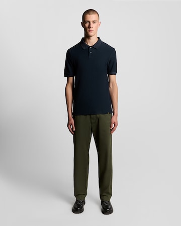 Lyle & Scott Shirt 'Jacquard Dobby' in Blauw