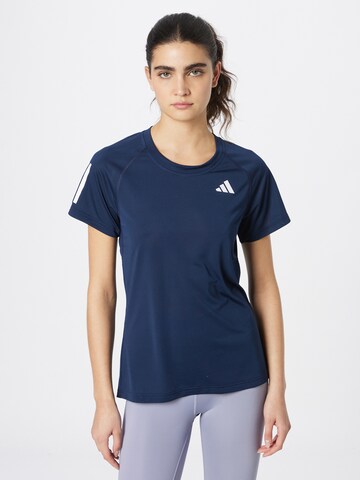 T-shirt fonctionnel 'Club' ADIDAS PERFORMANCE en bleu : devant