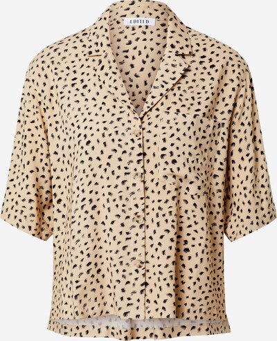 EDITED Blouse 'Gabriela' in de kleur Beige / Zwart, Productweergave