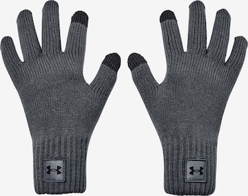 UNDER ARMOUR Athletic Gloves in Grey: front