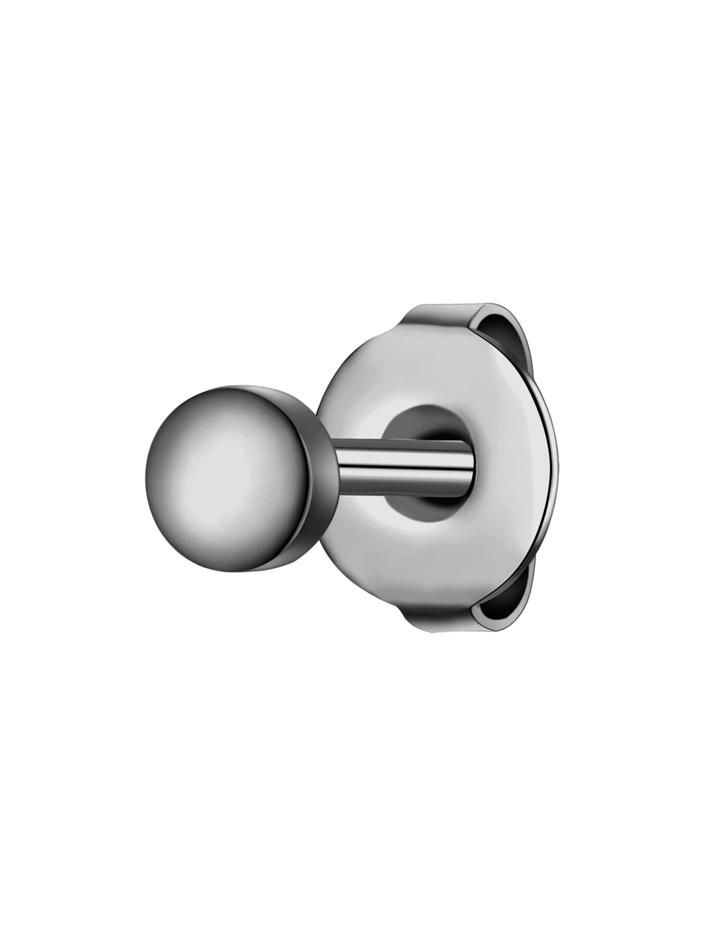 True Rebels Ohrring in Grau: Vorderseite