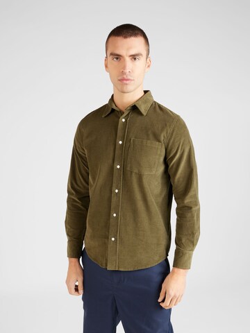 Coupe regular Chemise AÉROPOSTALE en vert : devant