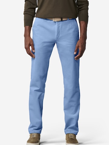 MEYER Regular Chino 'Rio 2-8619' in Blauw: voorkant