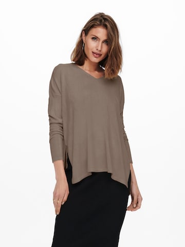 ONLY Sweater 'AMALIA' in Brown: front