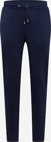 !Solid Tapered Pants in Blue: front