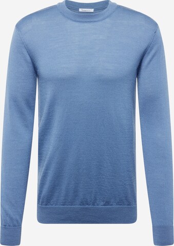 KnowledgeCotton Apparel Sweater in Blue: front