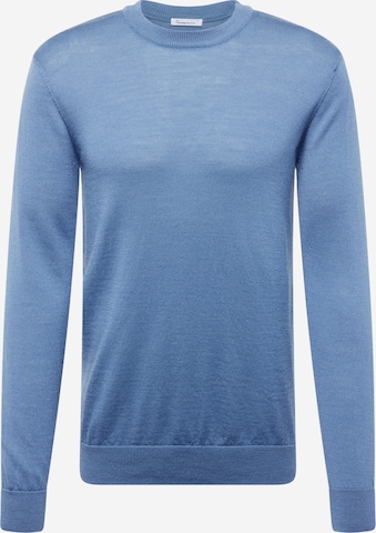 KnowledgeCotton Apparel Sweater in Blue: front