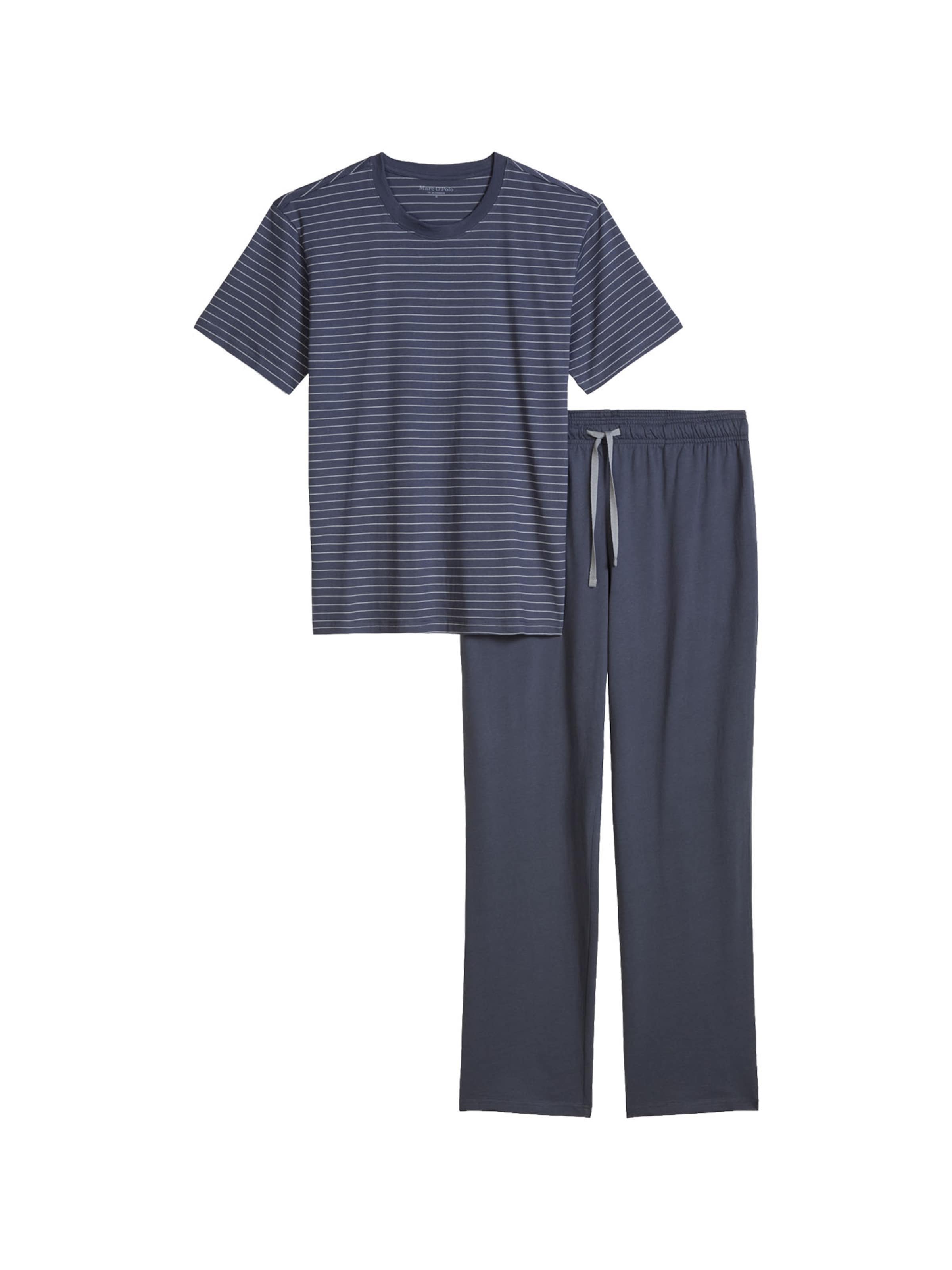 Pyjama long ' Classic ' Marc O'Polo en bleu : devant