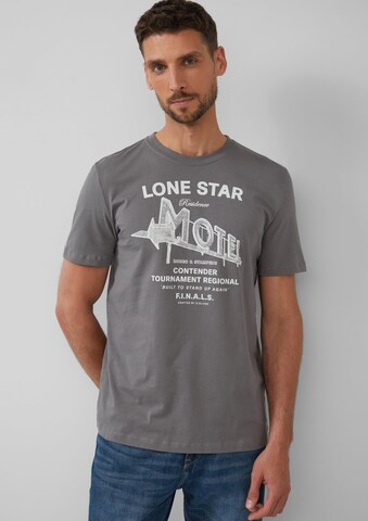 s.Oliver Shirt in Grijs: voorkant